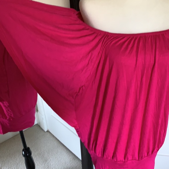 NEW fuchsia off shoulder top XL - Picture 6 of 15